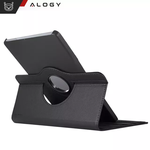 Etui 360 do Lenovo Tab K11E / M11 10.95" TB330FU / TB330XU / TB331FC obrotowe pokrowiec obudowa z klapką na tablet Case Alogy Czarne