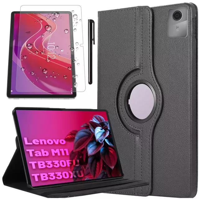 Etui 360 do Lenovo Tab K11E / M11 10.95" TB330FU / TB330XU / TB331FC obrotowe pokrowiec obudowa z klapką na tablet Case Alogy Czarne