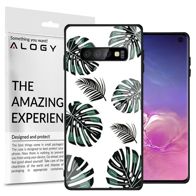 Etui Alogy Glass Armor Case do Samsung Galaxy S10 Liście
