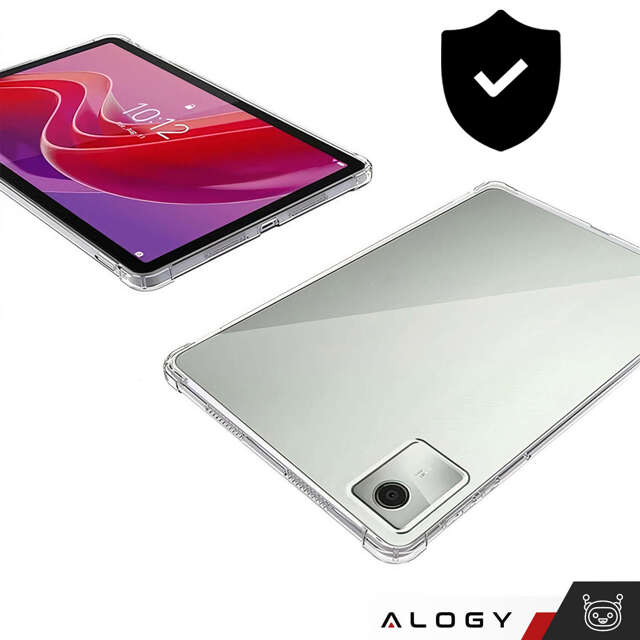 Etui Alogy Shockproof do Lenovo Tab K11E / M11 10.95" TB330FU / TB330XU / TB331FC obudowa pokrowiec Przezroczysty