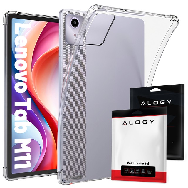 Etui Alogy Shockproof do Lenovo Tab K11E / M11 10.95" TB330FU / TB330XU / TB331FC obudowa pokrowiec Przezroczysty