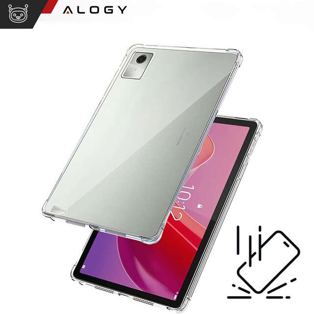 Etui Alogy Shockproof do Lenovo Tab K11E / M11 10.95" TB330FU / TB330XU / TB331FC obudowa pokrowiec Przezroczysty