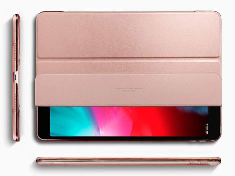 Etui Spigen Smart fold do Apple iPad Air 3 2019 Rose Gold + Szkło Alogy