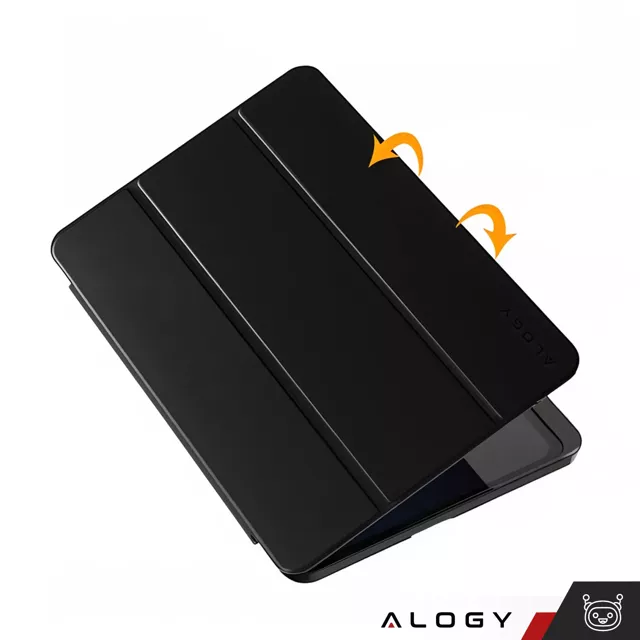 Etui + Szkło do Xiaomi Mi Pad 6 / 6 Pro 11" 2023 obudowa na tablet Alogy Book Cover Case Czarny + Rysik Gratis