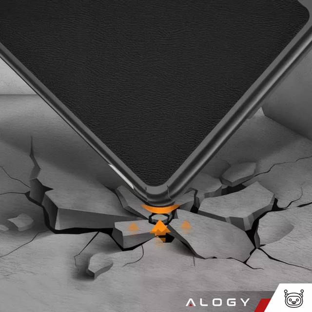 Etui + Szkło do Xiaomi Mi Pad 6 / 6 Pro 11" 2023 obudowa na tablet Alogy Book Cover Case Czarny + Rysik Gratis