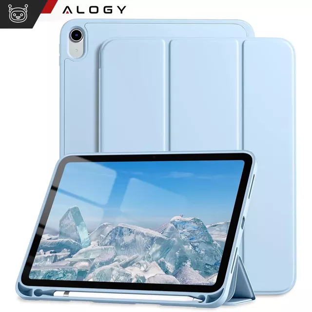 Etui do Apple iPad 10gen. 10.9" 2022 obudowa na tablet Alogy Smart Case Pencil Holder Niebieskie