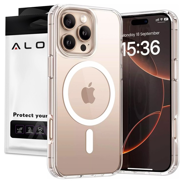 Etui do Apple iPhone 16 Pro Max obudowa Alogy Anti-Shock Hybrid Case do MagSafe Przezroczyste