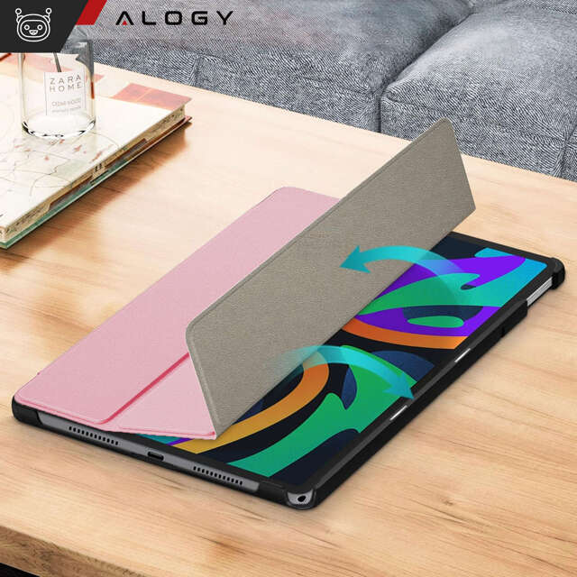 Etui do Lenovo Tab K11E / M11 10.95" TB330FU / TB330XU / TB331FC Book Case Cover z klapką obudowa futerał pokrowiec Alogy Różowe