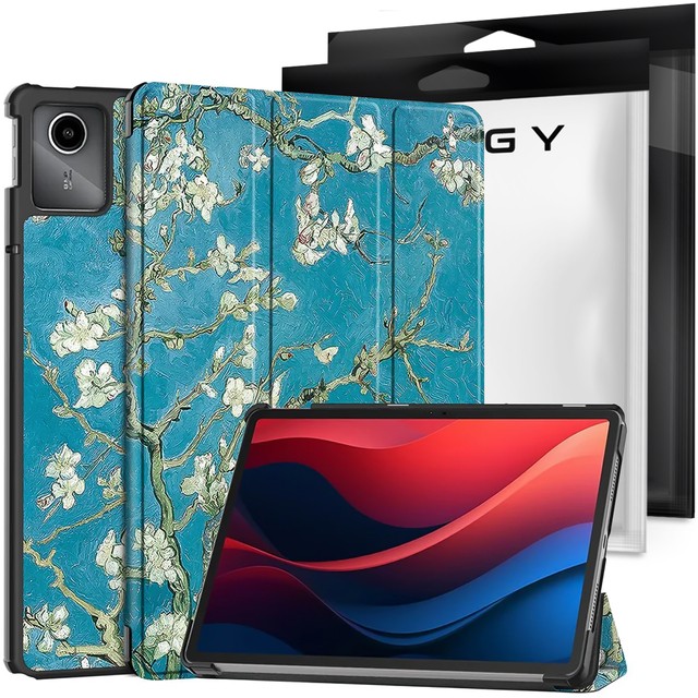 Etui do Lenovo Tab K11E / M11 10.95" TB330FU / TB330XU / TB331FC obudowa na tablet Case Alogy Book Cover Kwitnący migdałowiec (van Gogh)