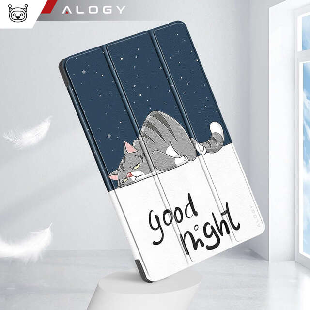 Etui do Lenovo Tab K11E / M11 10.95" TB330FU / TB330XU / TB331FC obudowa na tablet Case Alogy Book Cover Sleeping Cat