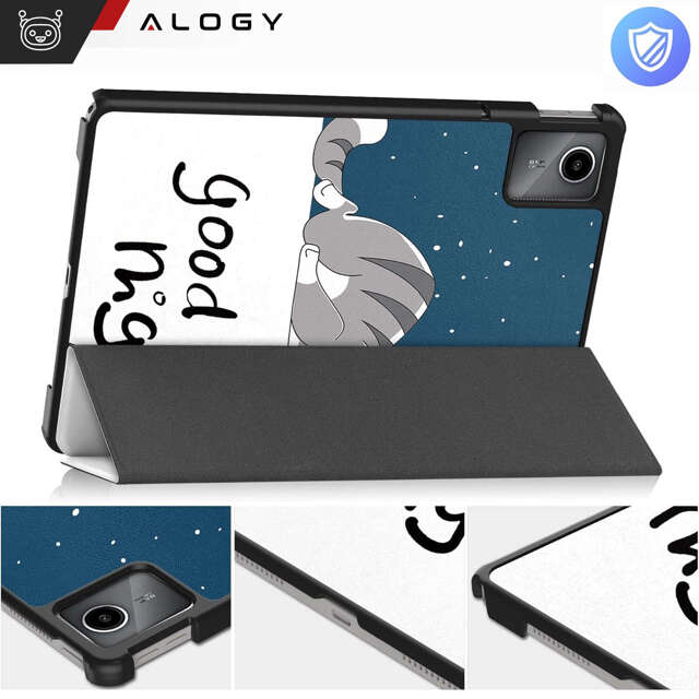 Etui do Lenovo Tab K11E / M11 10.95" TB330FU / TB330XU / TB331FC obudowa na tablet Case Alogy Book Cover Sleeping Cat