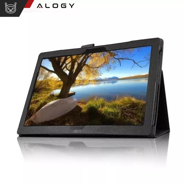 Etui do Lenovo Tab K11E / M11 10.95" TB330FU/TB330XU/TB331FC stojak pokrowiec obudowa z klapką na tablet Case Alogy Czarne