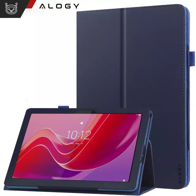 Etui do Lenovo Tab K11E / M11 10.95" TB330FU/TB330XU/TB331FC stojak pokrowiec obudowa z klapką na tablet Case Alogy Granatowe