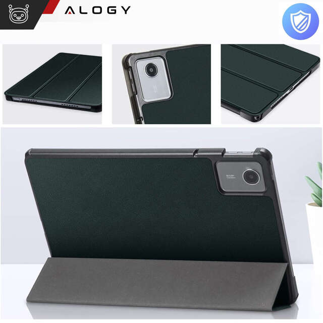 Etui do Lenovo Tab M11 10.95" TB330FU / TB330XU / TB331FC Book Case Cover z klapką obudowa futerał pokrowiec Alogy Zielony