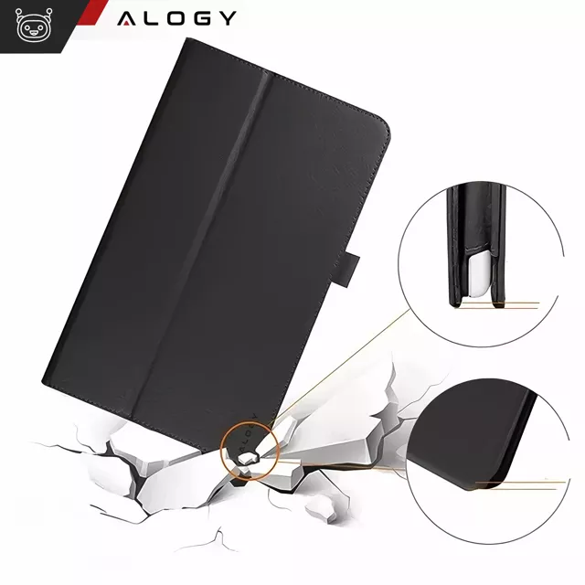 Etui do Lenovo Tab M11 10.95" TB330FU/TB330XU/TB331FC stojak pokrowiec obudowa z klapką na tablet Case Alogy Czarne