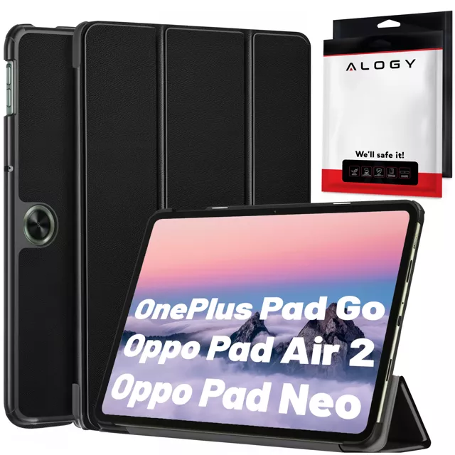 Etui do OnePlus Pad Go/Oppo Pad Air 2/Oppo Pad Neo 11.4" obudowa na tablet Case Alogy Book Czarny