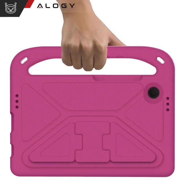 Etui do Samsung Galaxy Tab A9 2023 8.7" X110 / X115 dla dzieci na tablet Alogy Kids Case with Holder Różowe