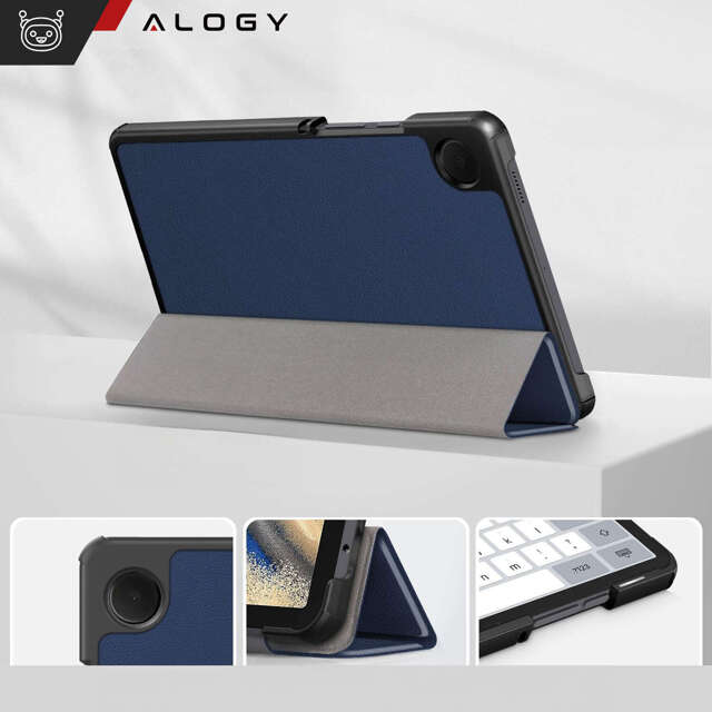 Etui do Samsung Galaxy Tab A9 2023 8.7" X110 / X115 obudowa na tablet Case Alogy Book Cover Granatowe