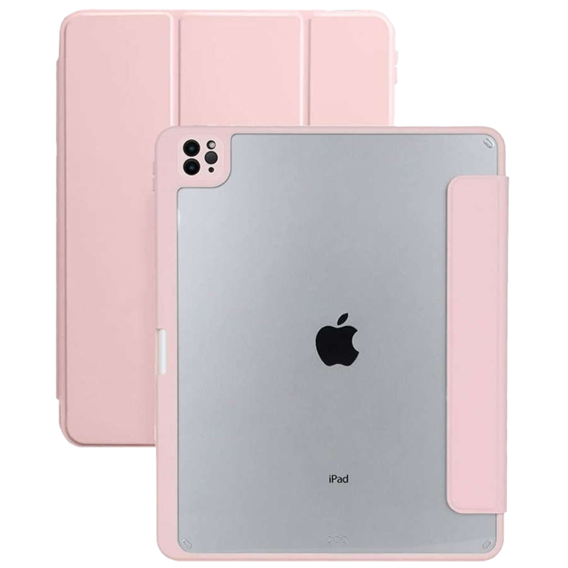 Etui magnetyczne 2w1 Alogy Magnetic Pencil Case do Apple iPad Air 6 11" 2024 / 4 2020 / 5 2022 Różowe