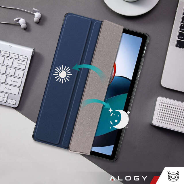 Etui na tablet do Xiaomi Redmi Pad SE 2023 11" obudowa ochronna z klapką Case Alogy Book Cover Granatowe