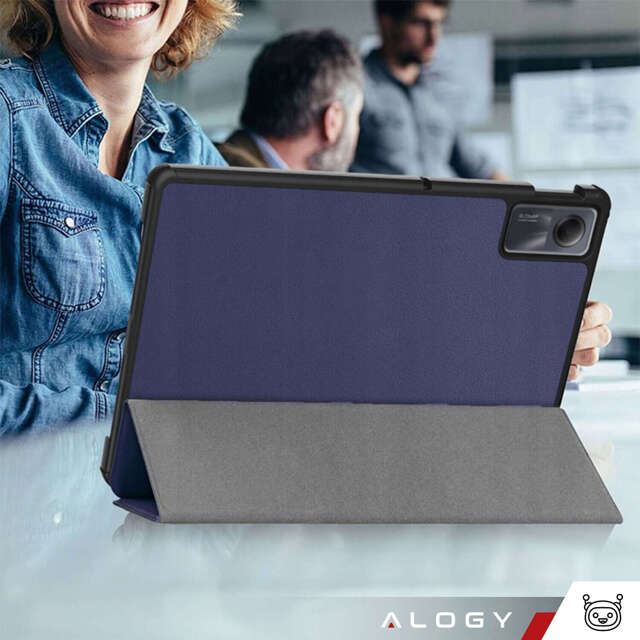 Etui na tablet do Xiaomi Redmi Pad SE 2023 11" obudowa ochronna z klapką Case Alogy Book Cover Granatowe