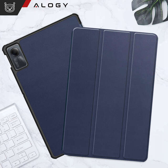 Etui na tablet do Xiaomi Redmi Pad SE 2023 11" obudowa ochronna z klapką Case Alogy Book Cover Granatowe