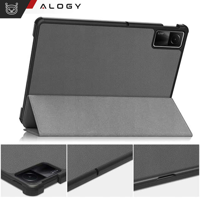 Etui na tablet do Xiaomi Redmi Pad SE 2023 11" obudowa ochronna z klapką Case Alogy Book Cover Szare