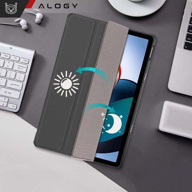 Etui na tablet do Xiaomi Redmi Pad SE 2023 11" obudowa ochronna z klapką Case Alogy Book Cover Szare