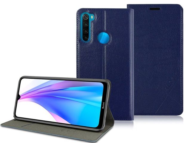 Etui na telefon Alogy portfel do Xiaomi Redmi Note 8T Granatowe