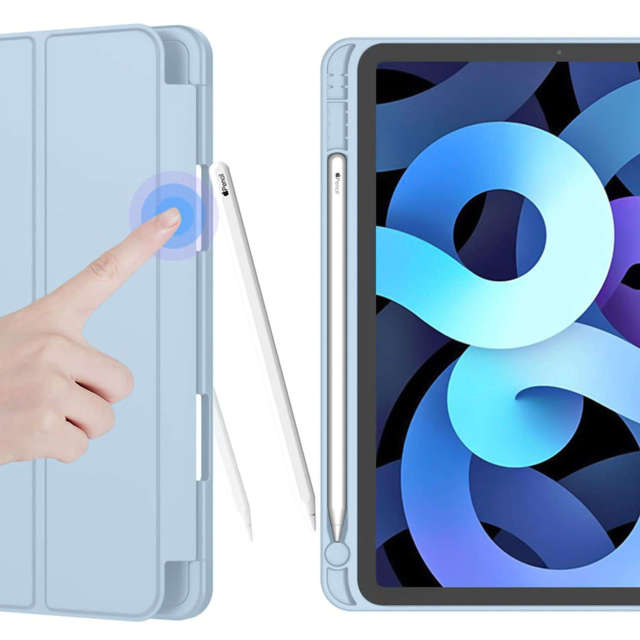 Etui ochronne Alogy Book Cover Pencil Case obudowa z miejscem na rysik do Apple iPad Air 6 11" (2024) / 4/5 (2020,2022) / iPad Pro 11 Niebieskie