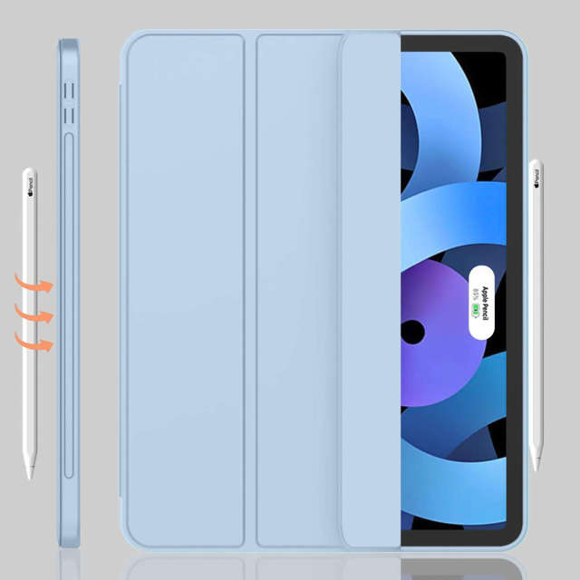 Etui ochronne Alogy Book Cover Pencil Case obudowa z miejscem na rysik do Apple iPad Air 6 11" (2024) / 4/5 (2020,2022) / iPad Pro 11 Niebieskie