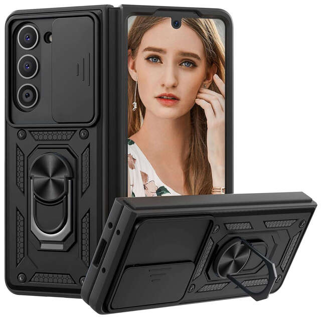 Etui ochronne Alogy Camshield Stand Ring z osłonką na aparat do Samsung Galaxy Z Fold 5