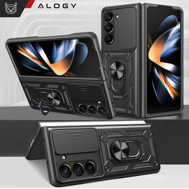 Etui ochronne Alogy Camshield Stand Ring z osłonką na aparat do Samsung Galaxy Z Fold 5