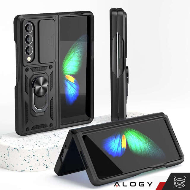 Etui ochronne Alogy Camshield Stand Ring z osłonką na aparat do Samsung Galaxy Z Fold 5