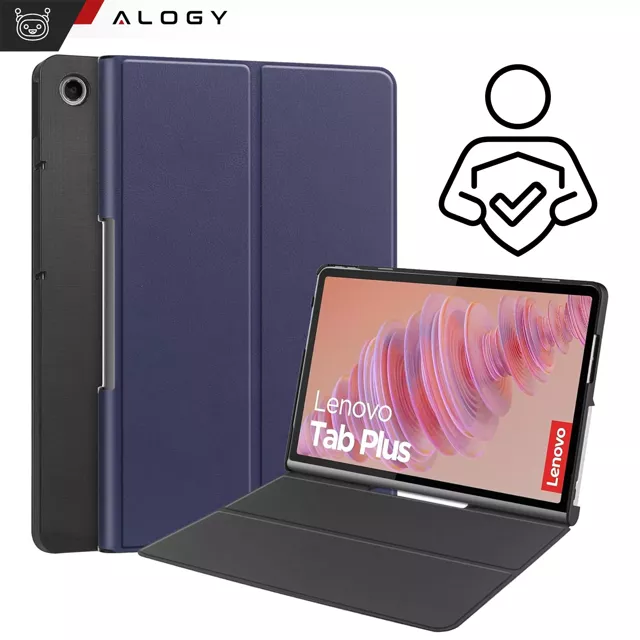 Etui ochronne do Lenovo Tab Plus 11.5" 2024 TB351FU Alogy Book Cover Case obudowa na tablet Granatowe