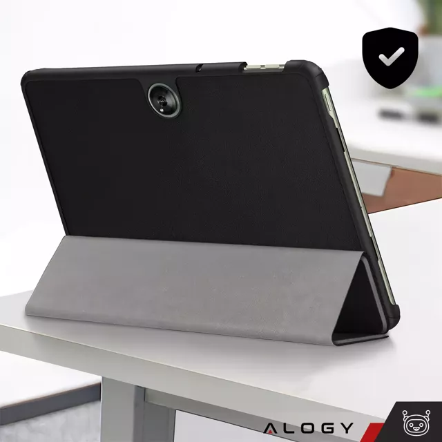 Etui + szkło do OnePlus Pad Go/Oppo Pad Air 2/Oppo Pad Neo 11.4" obudowa na tablet Case Alogy Book Czarny + Rysik Gratis 