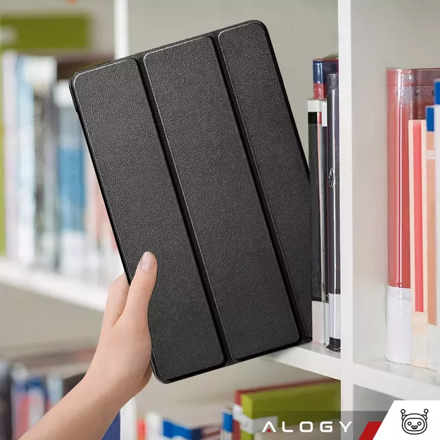 Etui + szkło do OnePlus Pad Go/Oppo Pad Air 2/Oppo Pad Neo 11.4" obudowa na tablet Case Alogy Book Czarny + Rysik Gratis 