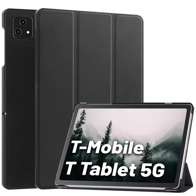 Etui + szkło do T-Mobile T Tablet 5G 10.36" obudowa na tablet Alogy Book Cover Case Czarne + Rysik Gratis