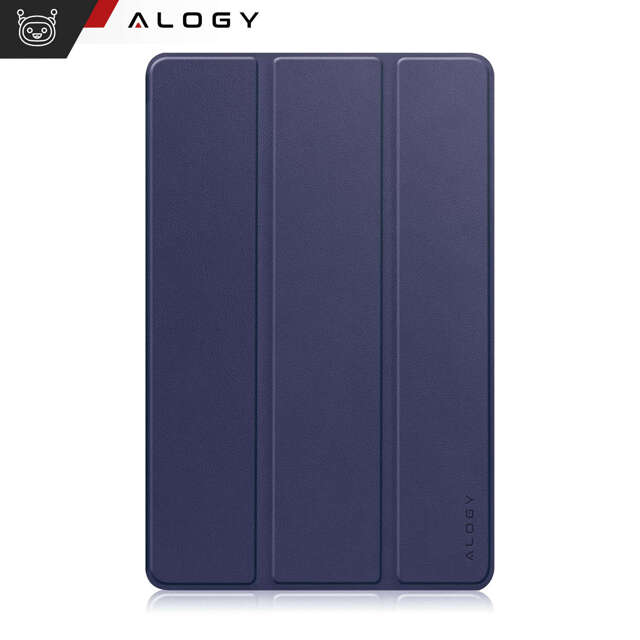 Etui + szkło do T-Mobile T Tablet 5G 10.36" obudowa na tablet Alogy Book Cover Case Granatowe + Rysik Gratis