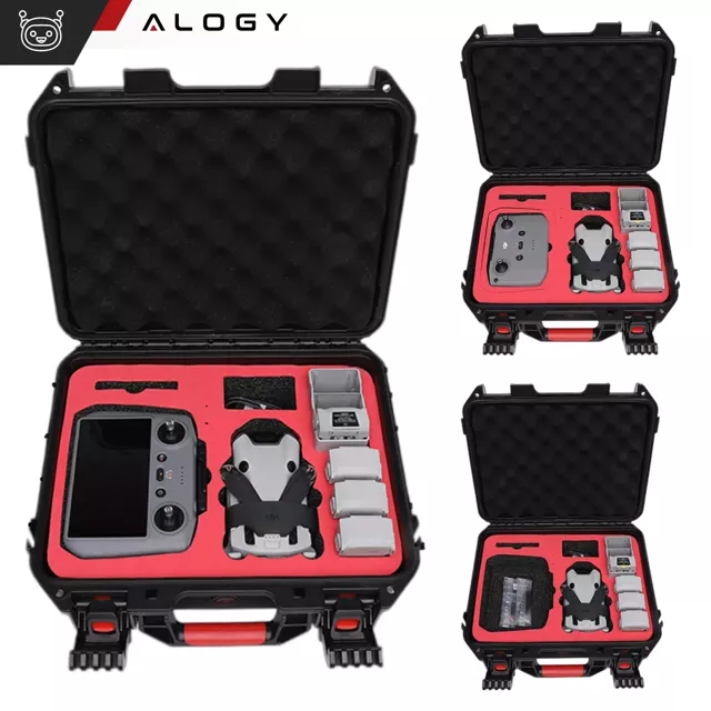 Etui walizka do DJI Mini 4 Pro, Mini 3 Pro, Mini 3 pokrowiec futerał na drona kontroler Alogy Hard Case Czarny