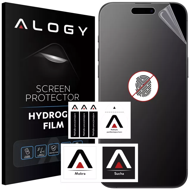 Folia Matowa ochronna Hydrożelowa Alogy Matte Hydrogel Screen Protector na ekran na telefon do Apple iPhone 15 Pro Max