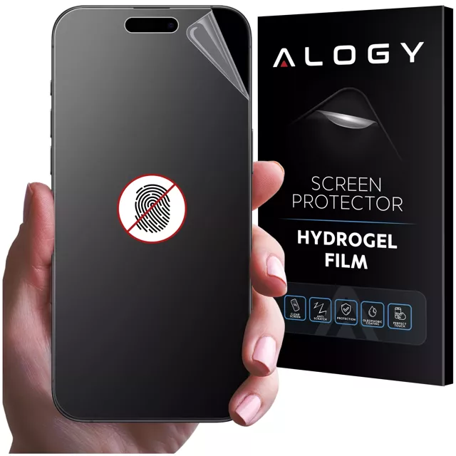 Folia Matowa ochronna Hydrożelowa Alogy Matte Hydrogel Screen Protector na ekran na telefon do Apple iPhone 15 Pro Max