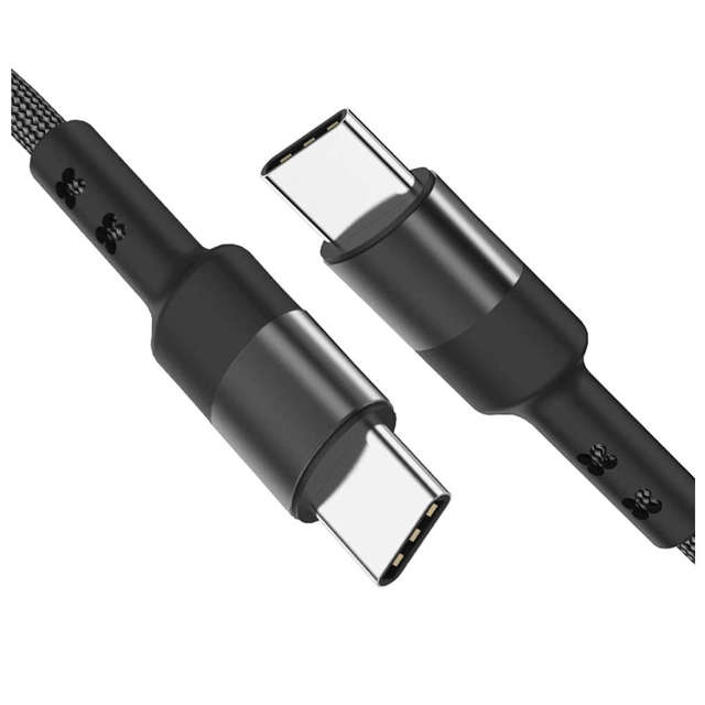 Kabel 2m Alogy przewód USB-C do USB-C Type C 3A 60W Czarny