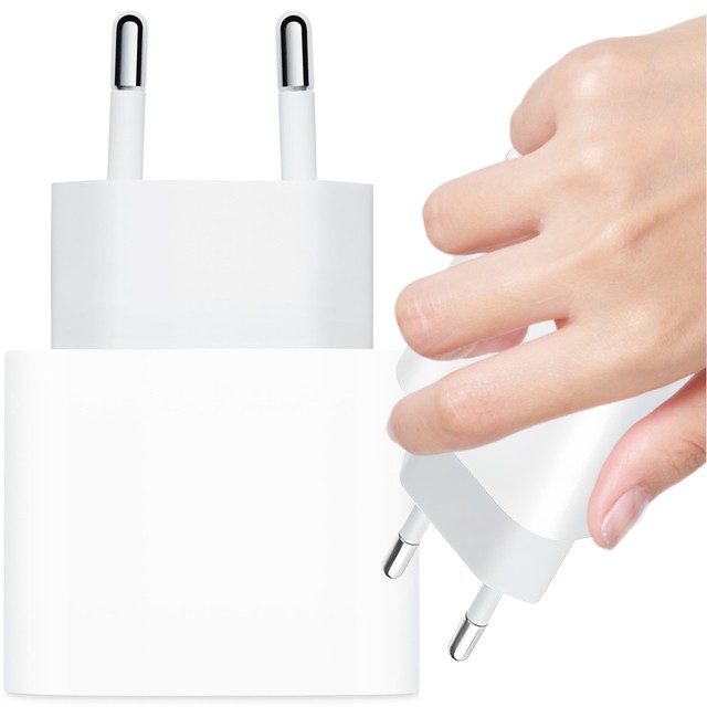 Ładowarka sieciowa szybka 30W USB-C USB typ C GaN PD do iPhone kostka Alogy Biała