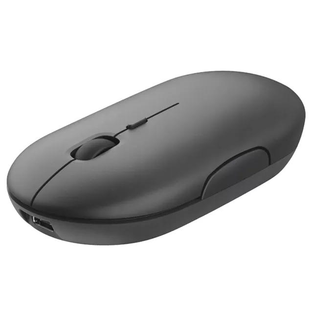 Myszka bezprzewodowa Alogy mysz ergonomiczna mała do laptopa PC bluetooth 2.4GHz cicha czarna