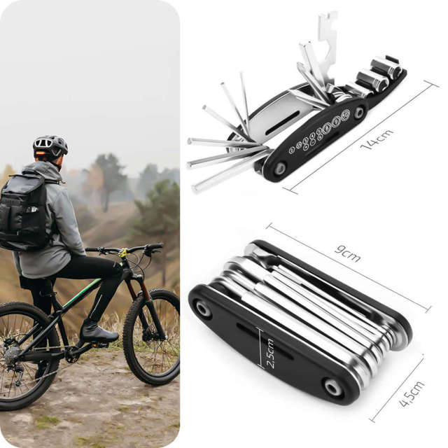 Narzędzia Multitool klucze do wymiany opon Alogy w hulajnodze/ rowerze Zestaw kluczy rowerowych 16w1