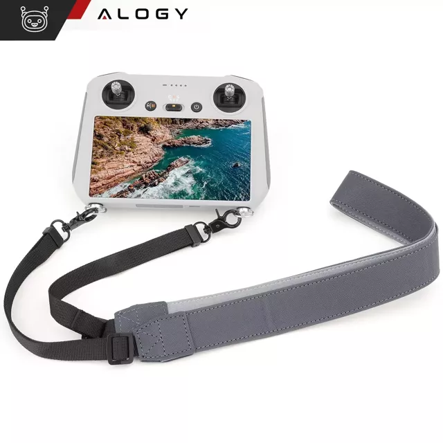 Opaska pasek Alogy na szyję rękę ramię do kontrolera drona DJI Mini Pro Air szary