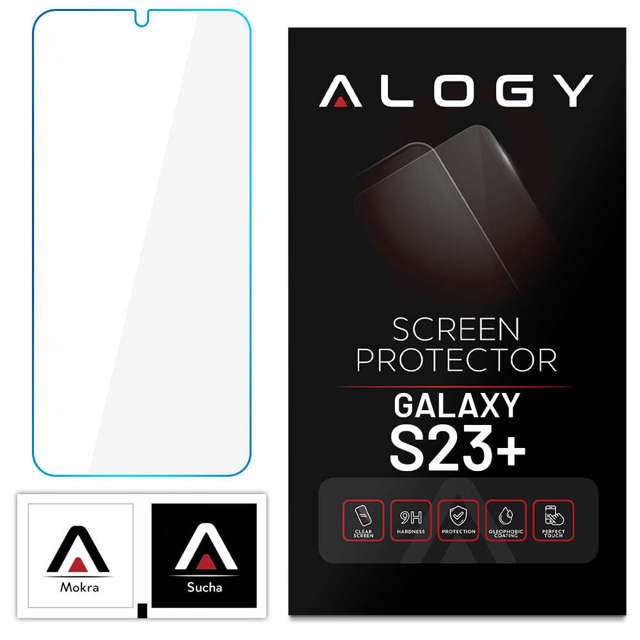 Screen Protector PRO+ Szkło hartowane 9H Alogy ochrona na ekran do Samsung Galaxy S23 Plus