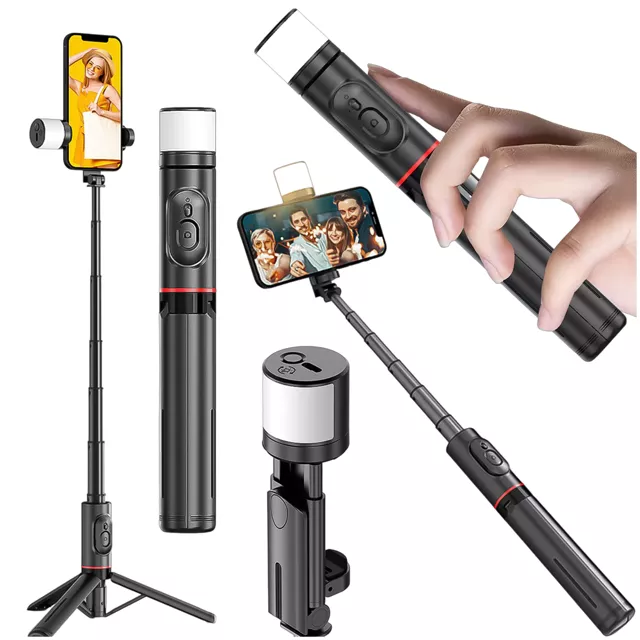 Selfie stick kijek Bluetooth Alogy Statyw Tripod uchwyt do telefonu zdjęć z pilotem 75.8cm czarny