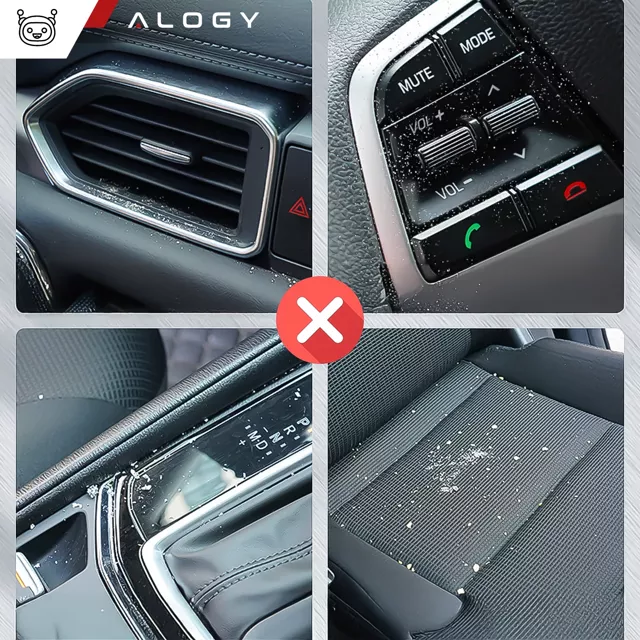 Szczoteczka sprzątająca do auta Alogy Cleaning Car Brush do samochodu z pokrywką